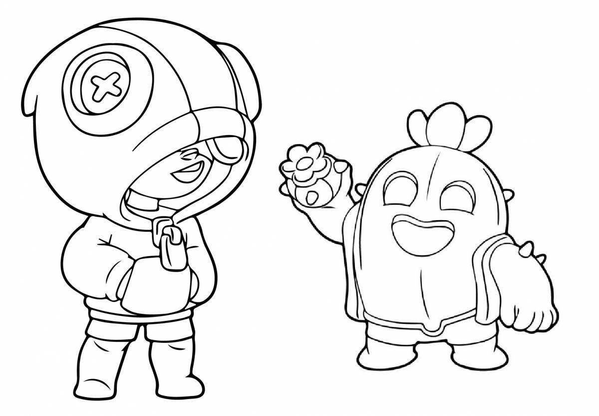 Photo Spike lord bravo stars elegant coloring book