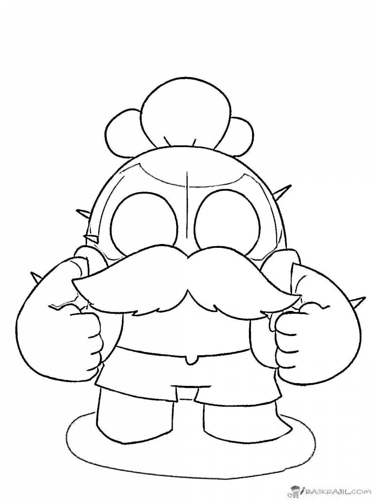 Photo Spike lord bravo stars funny coloring book