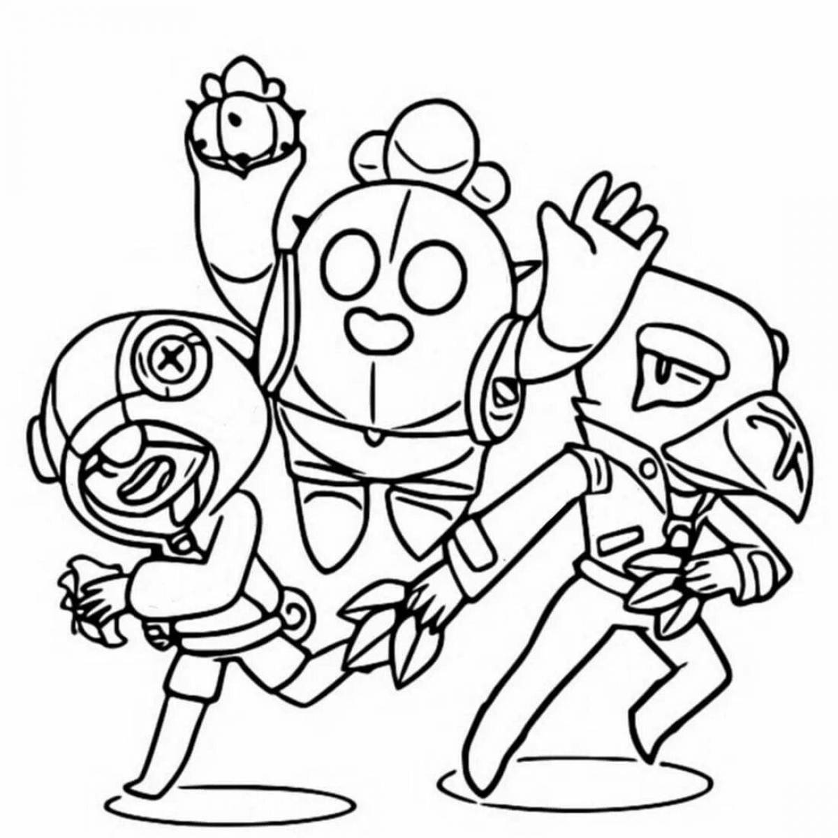 Photo Joyful coloring spike lord bravo stars