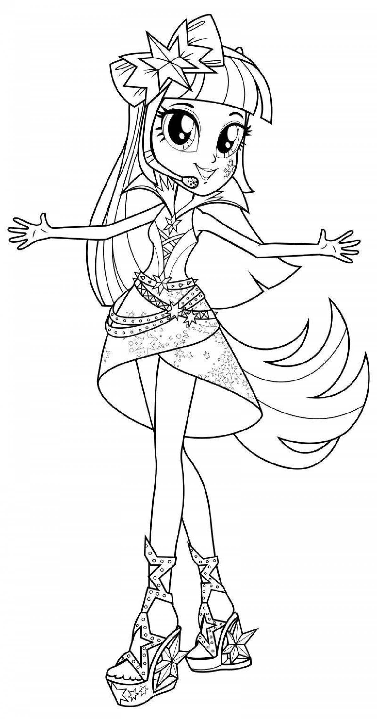 Sparkle equestria girl sparkle coloring page
