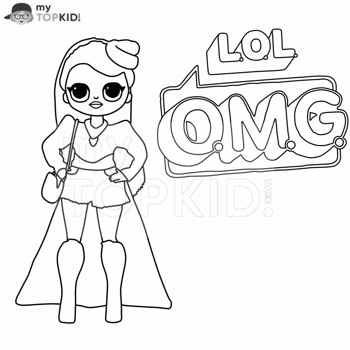 Radiant coloring page lol omg в купальнике