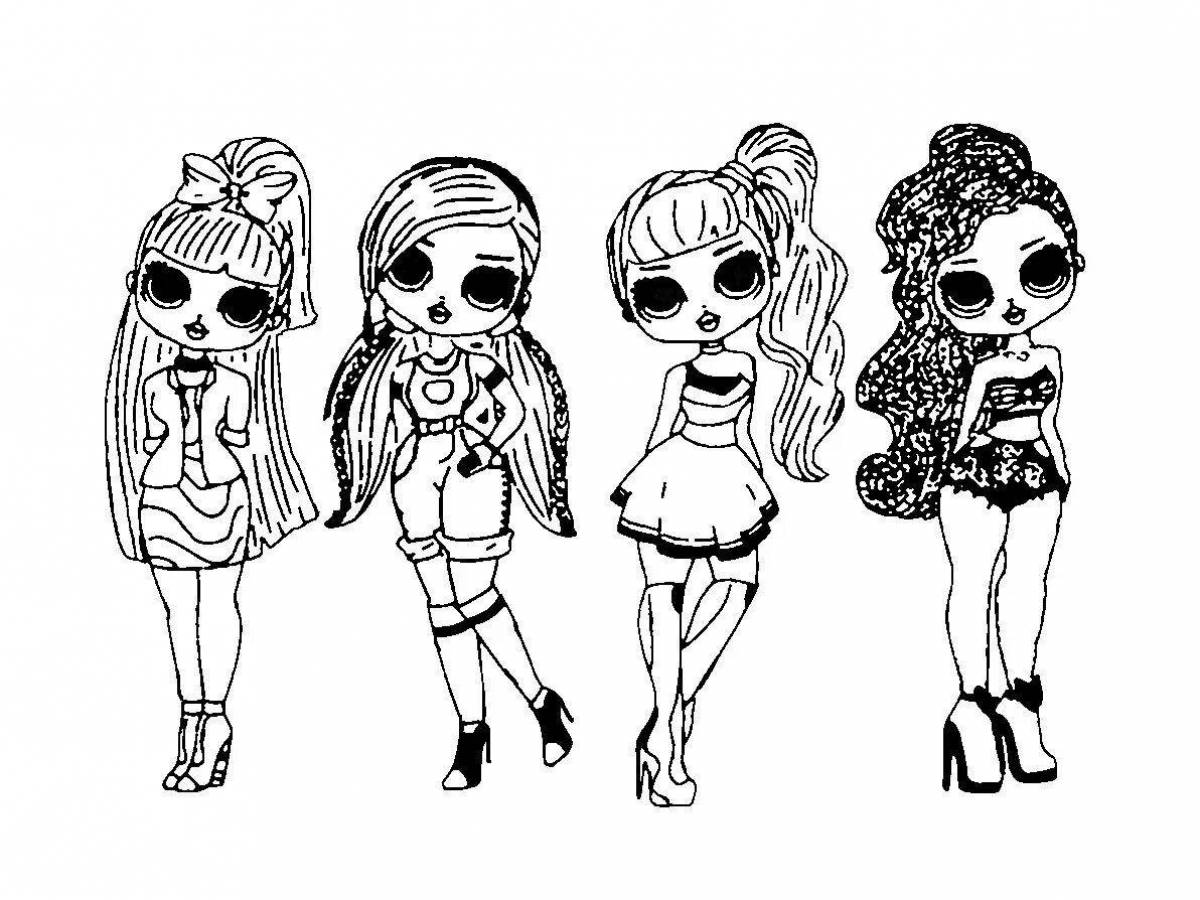 Bright coloring lol omg swimsuit