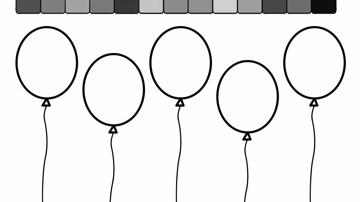 Great balloon coloring book for kids
