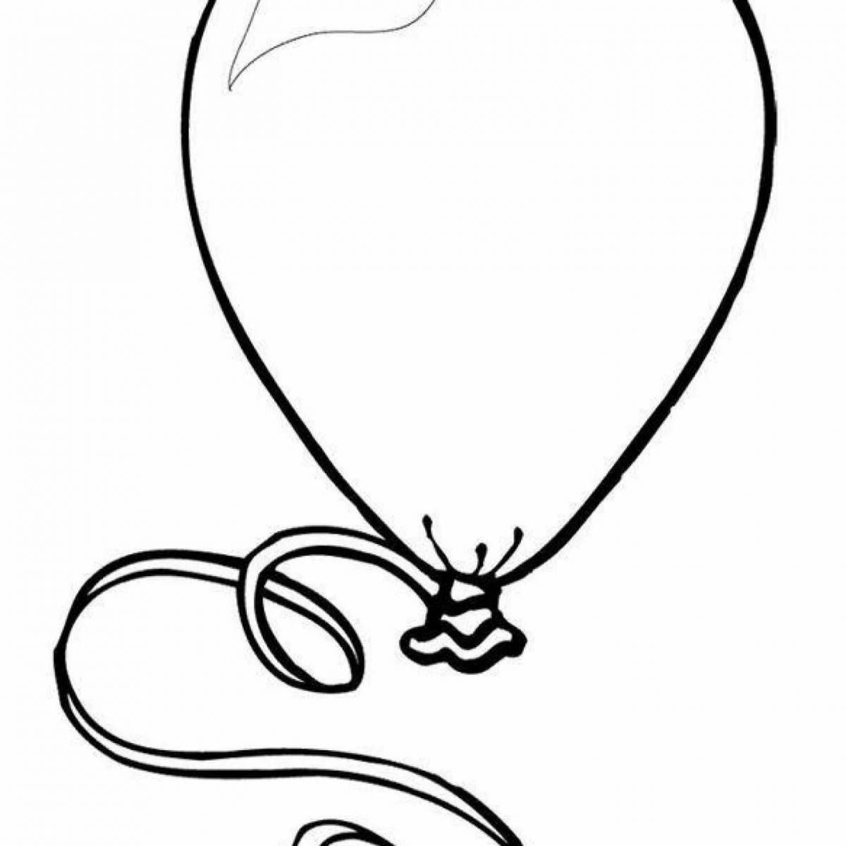 Amazing coloring pages with balloons for kids
