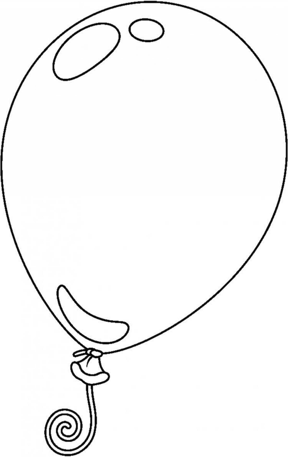 Exciting coloring book with balloons for kids