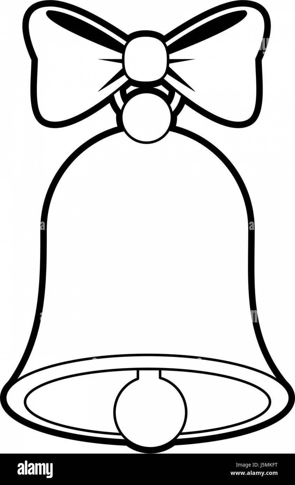Adorable school bell with a bow