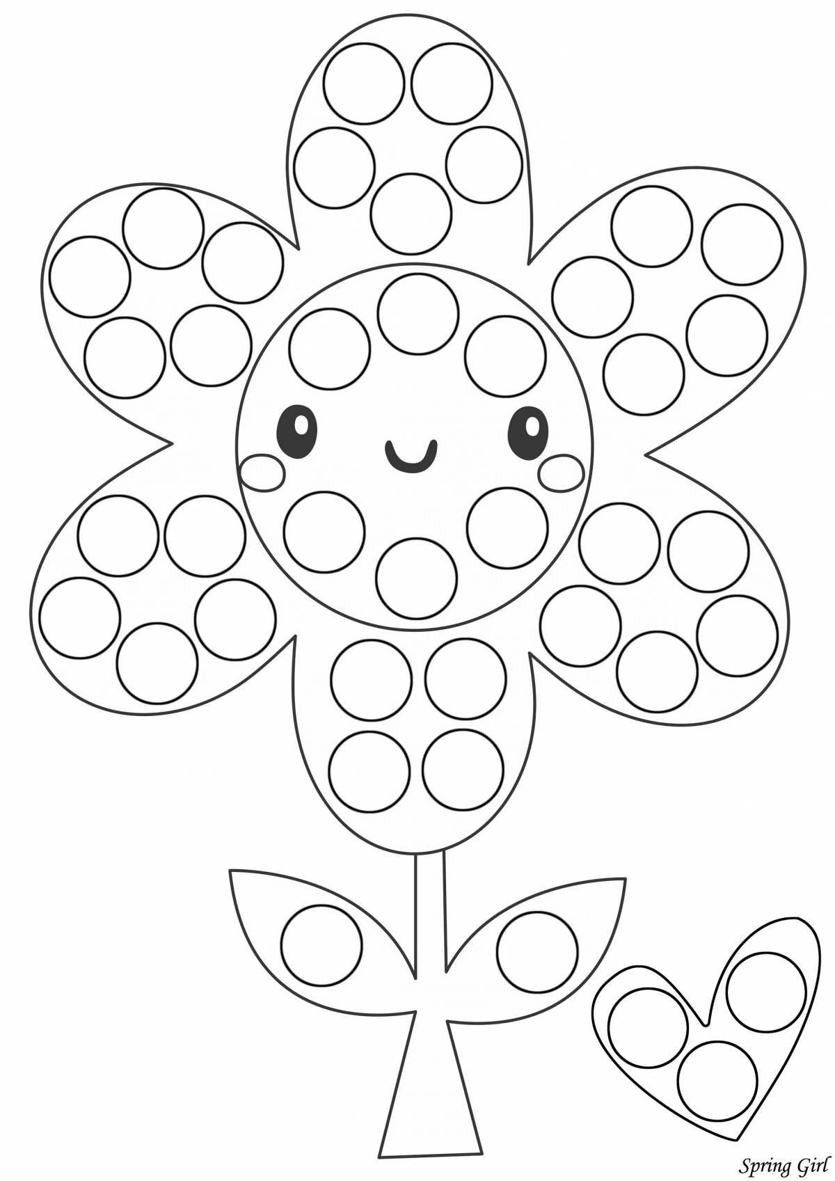 Cute cotton swabs coloring pages for kids