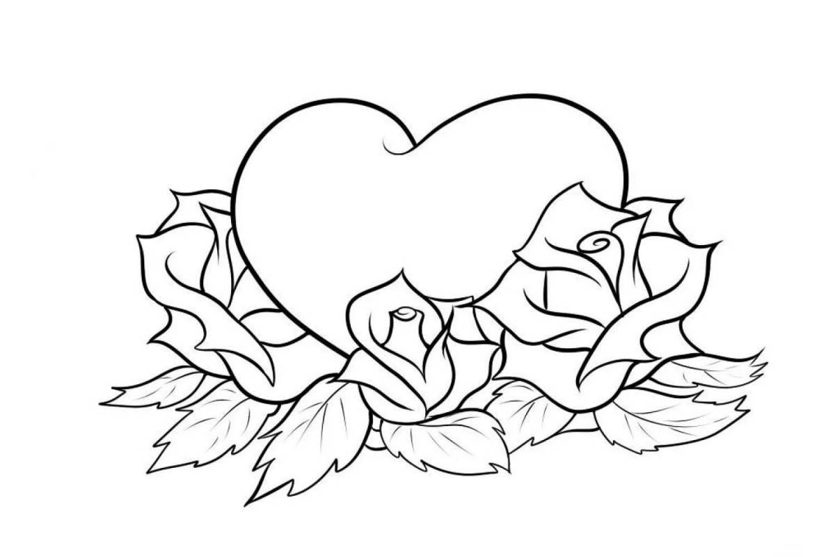 Incredible coloring page for easy sketching