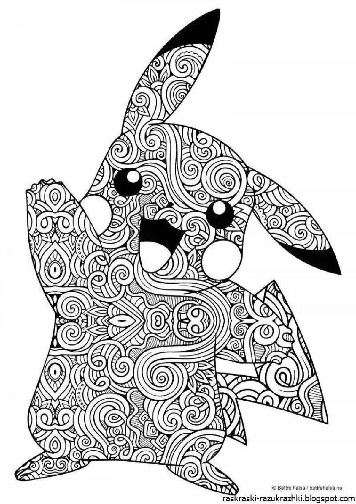 Adorable anti-stress coloring book for girls animals