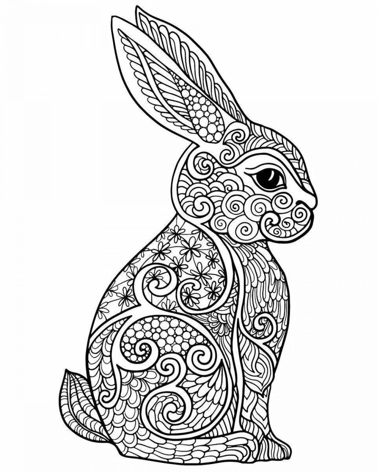 Magic anti-stress coloring book for girls animals
