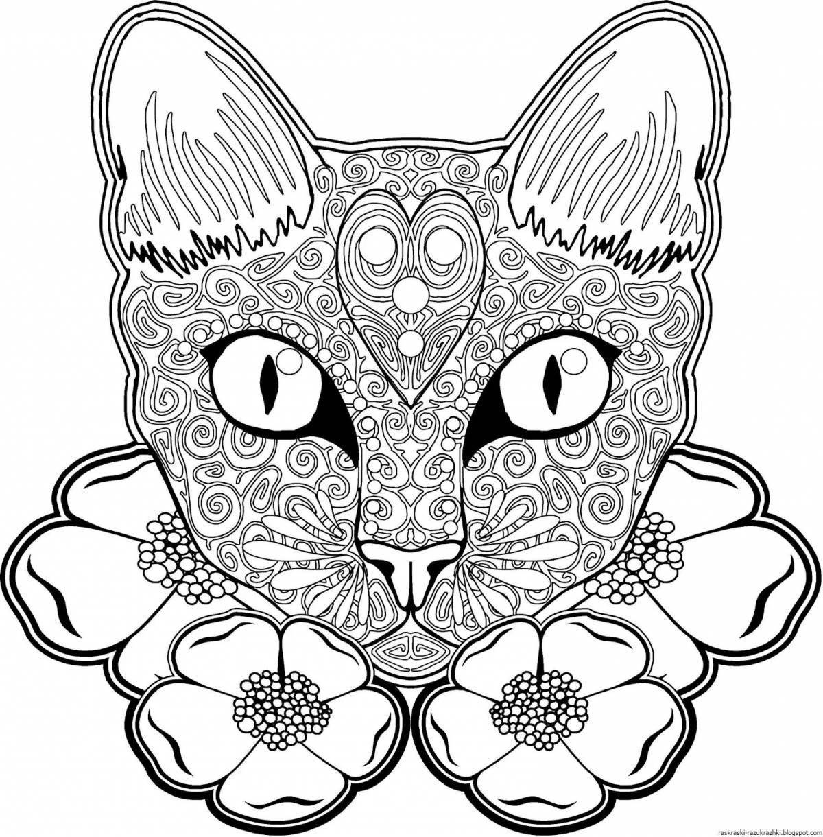 Animals coloring book for girls