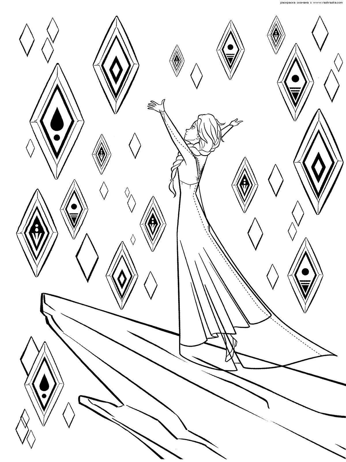 Frozen coloring game