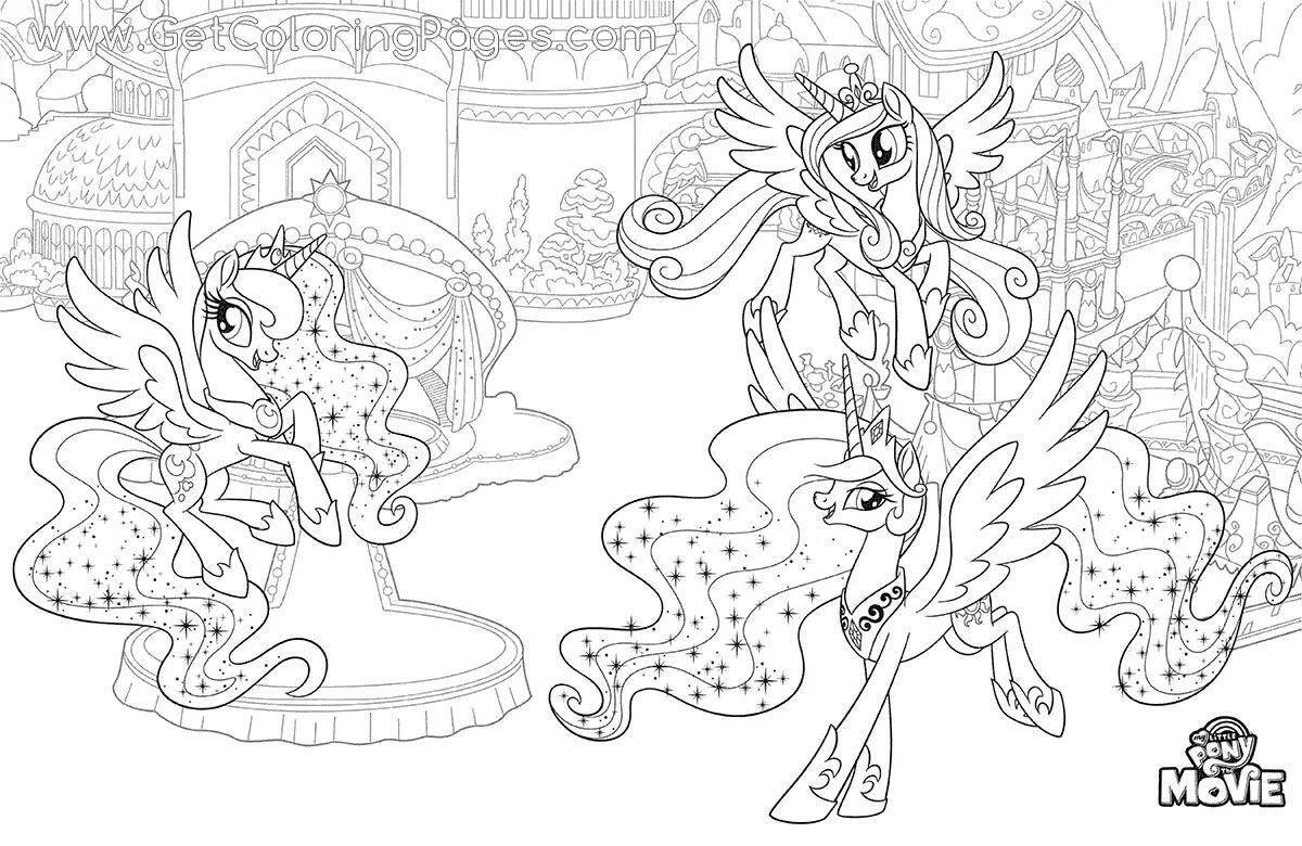 Coloring my little pony princesses