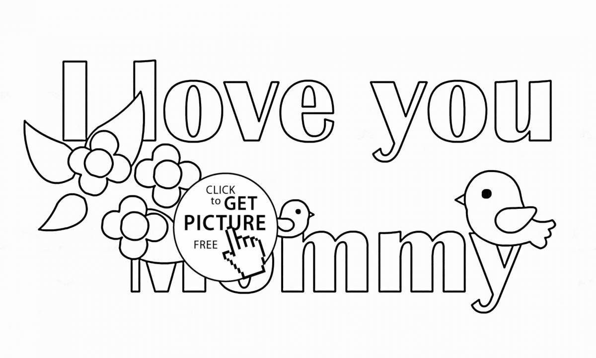 Radiant i love you dad coloring book