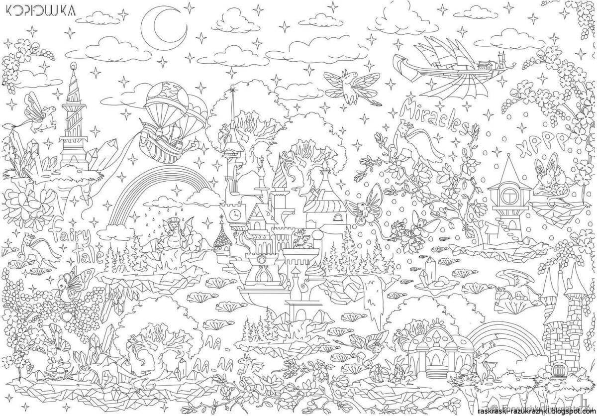 Massive coloring book, the largest in the world