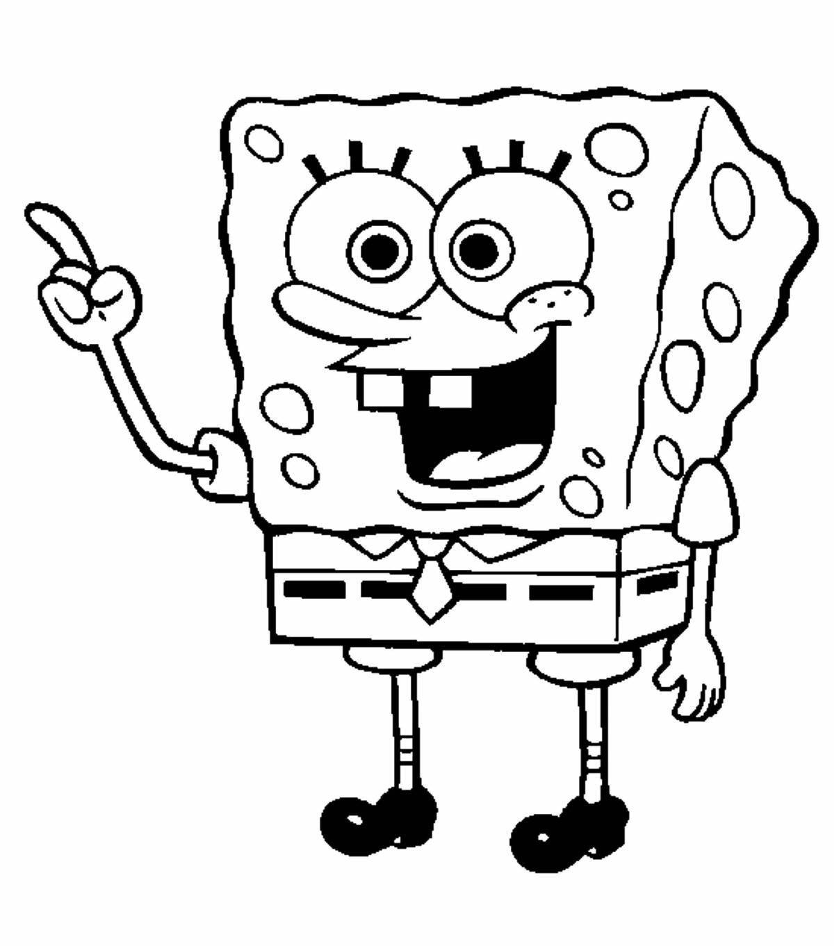 Incredible spongebob coloring book for boys