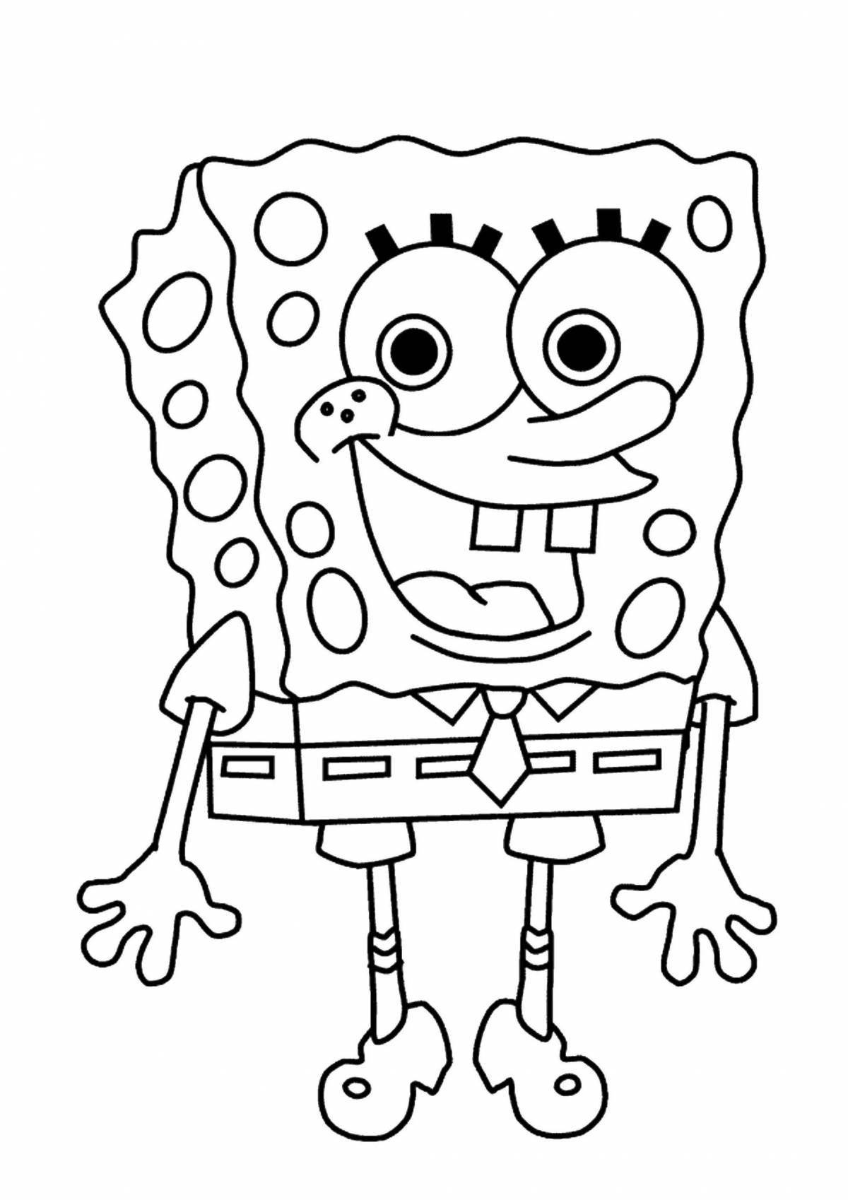 Fun coloring spongebob for boys