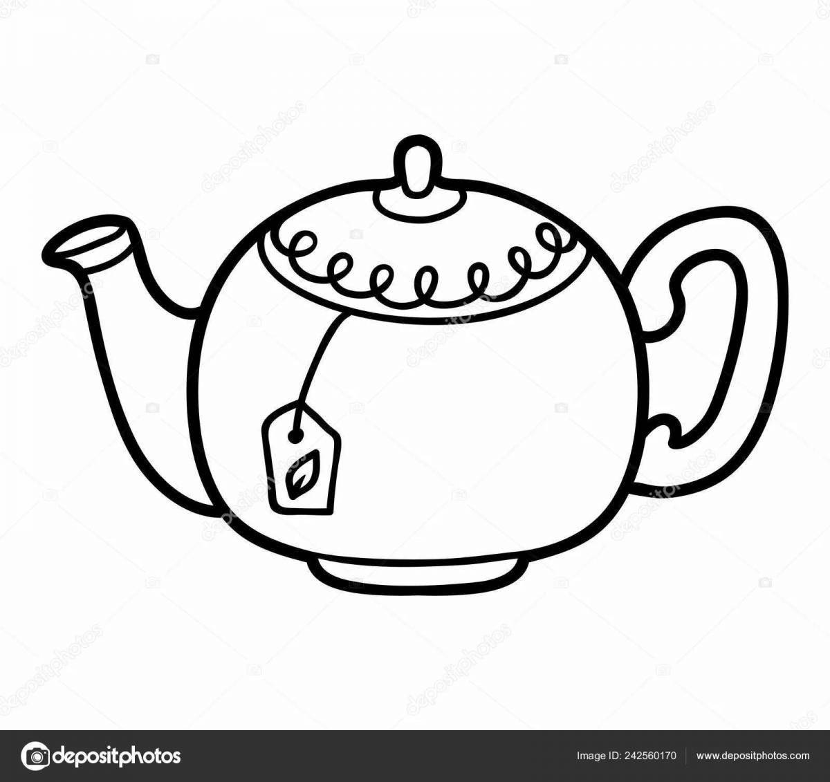 Great junior teapot coloring book