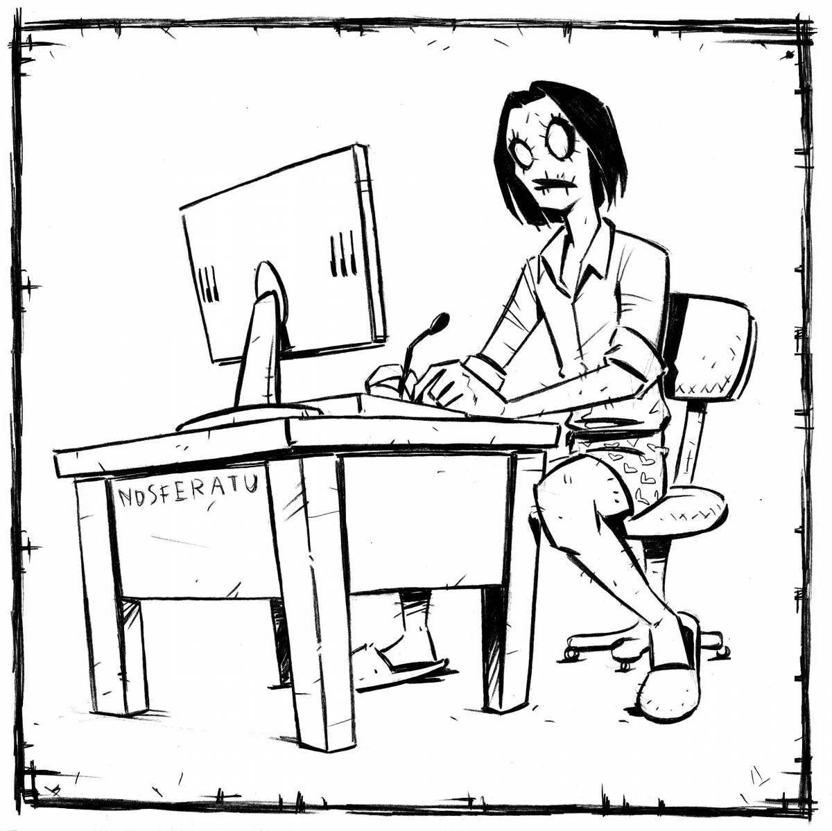 Accountant coloring book