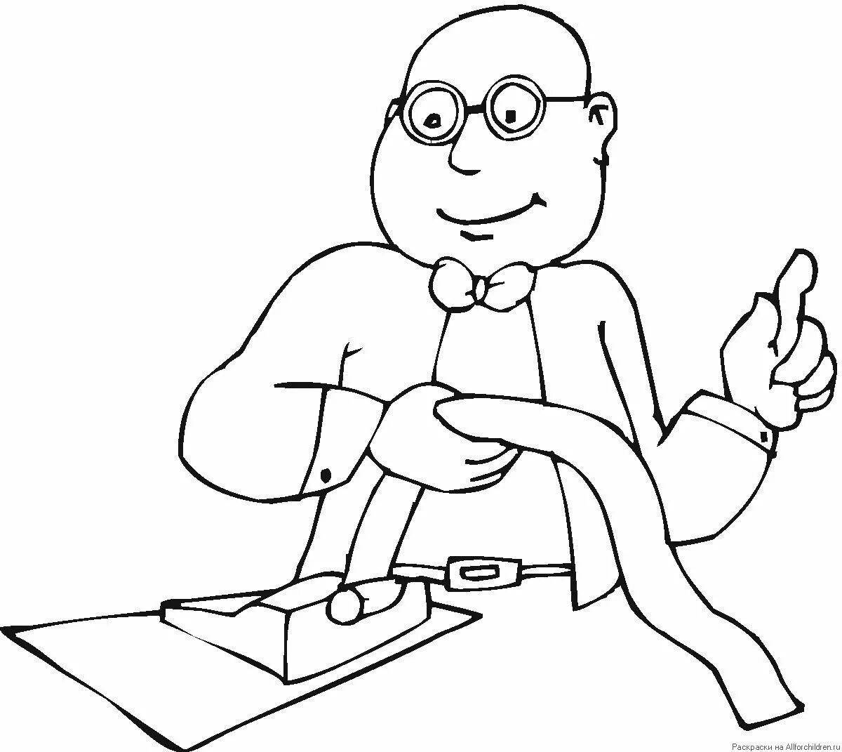 Attractive accounting coloring book