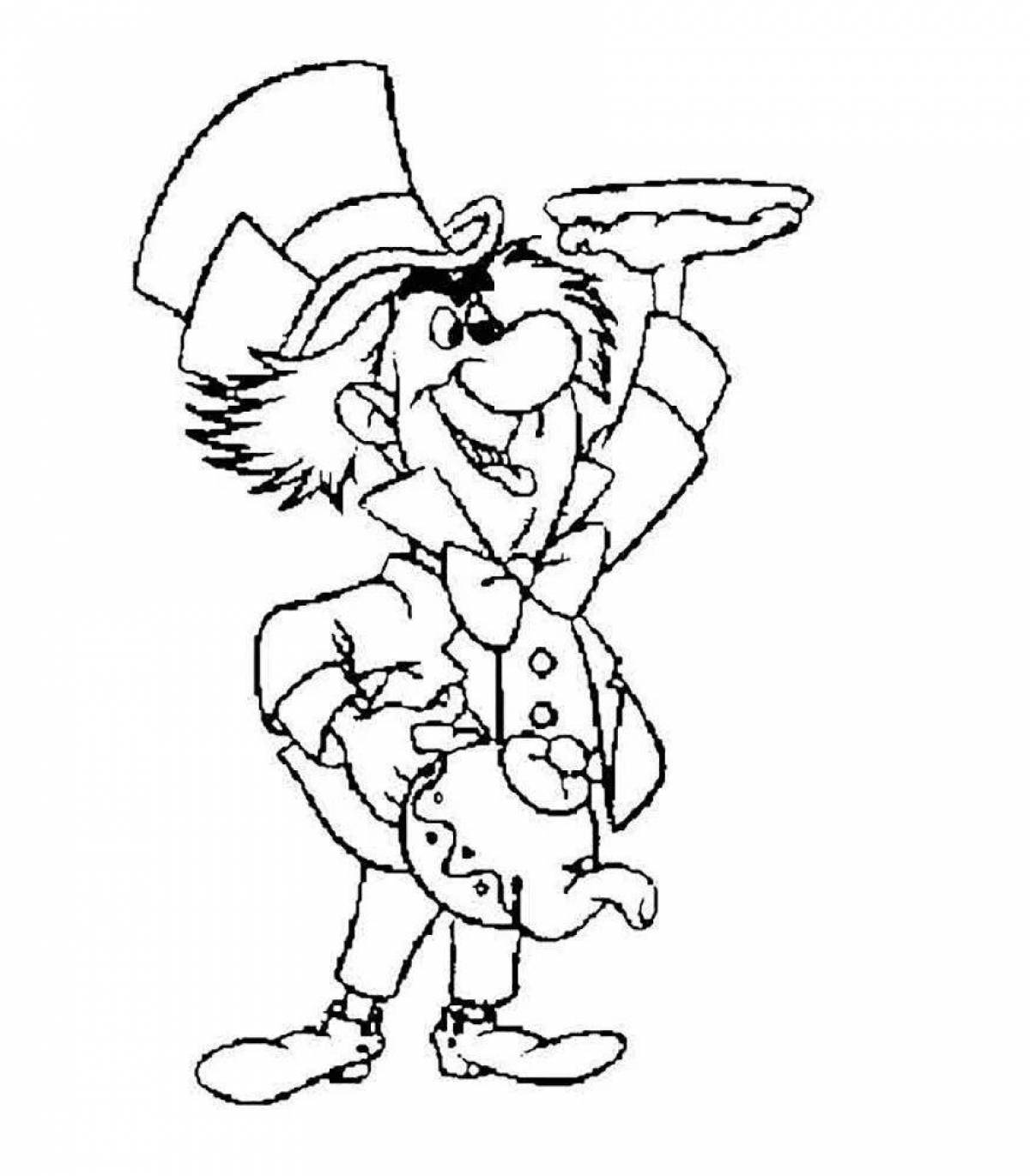 Fabulous alice coloring pages for boys