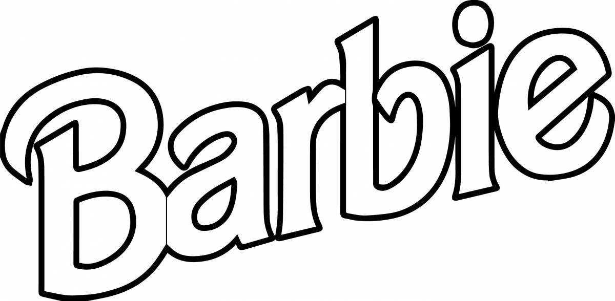 Coloring page with cute letters