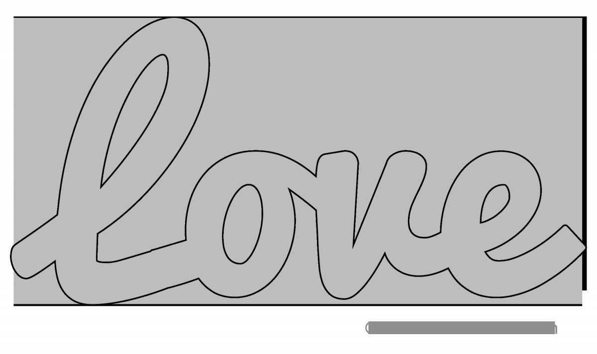 Dazzling coloring of gorgeous letters