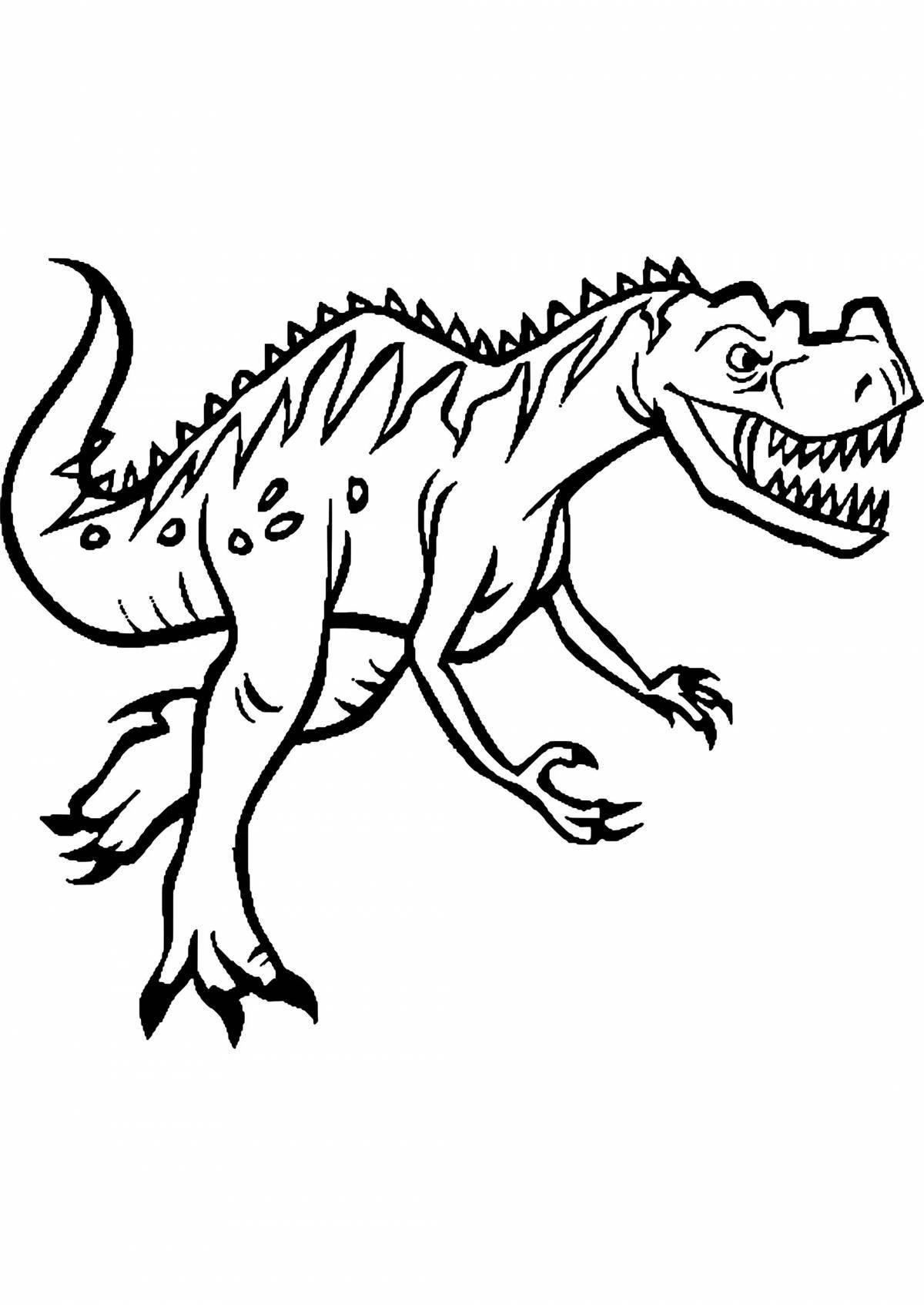 Exquisite rex dinosaur coloring book for kids