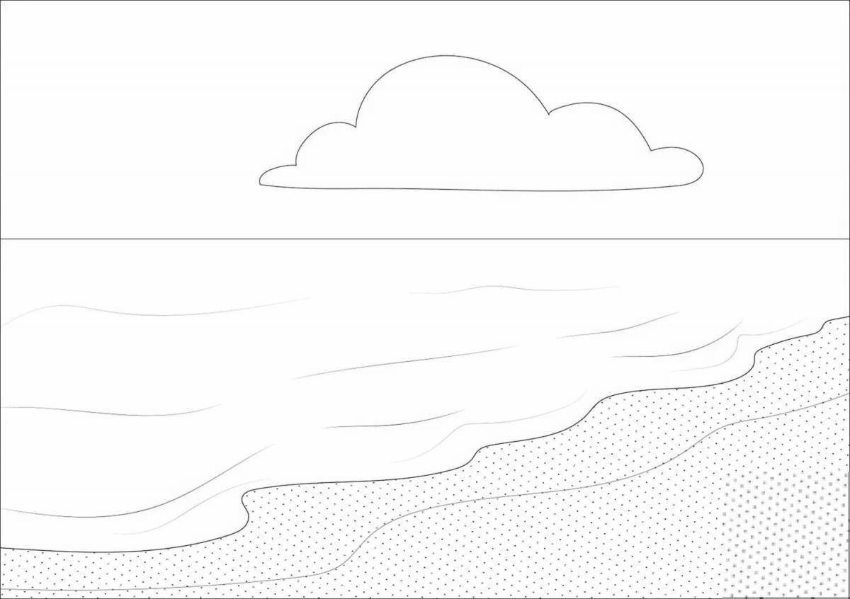 Amazing marine coloring book for kids