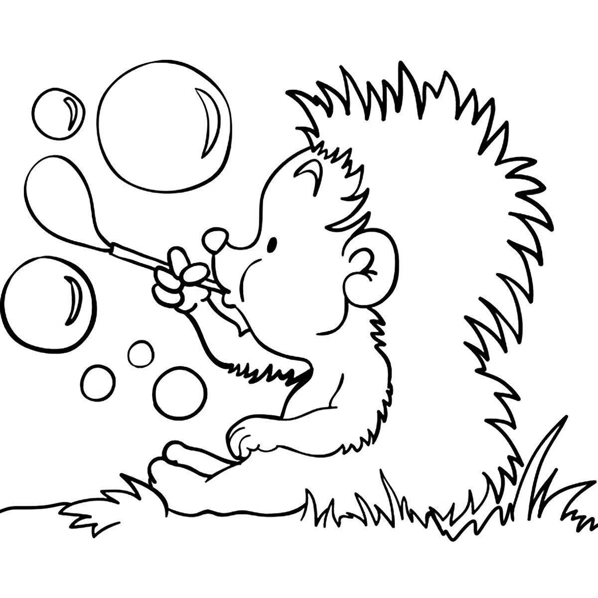 Magic hedgehog drawing for kids