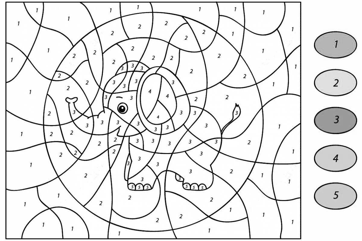 Красочно-манящая раскраска рисуем по номерам
