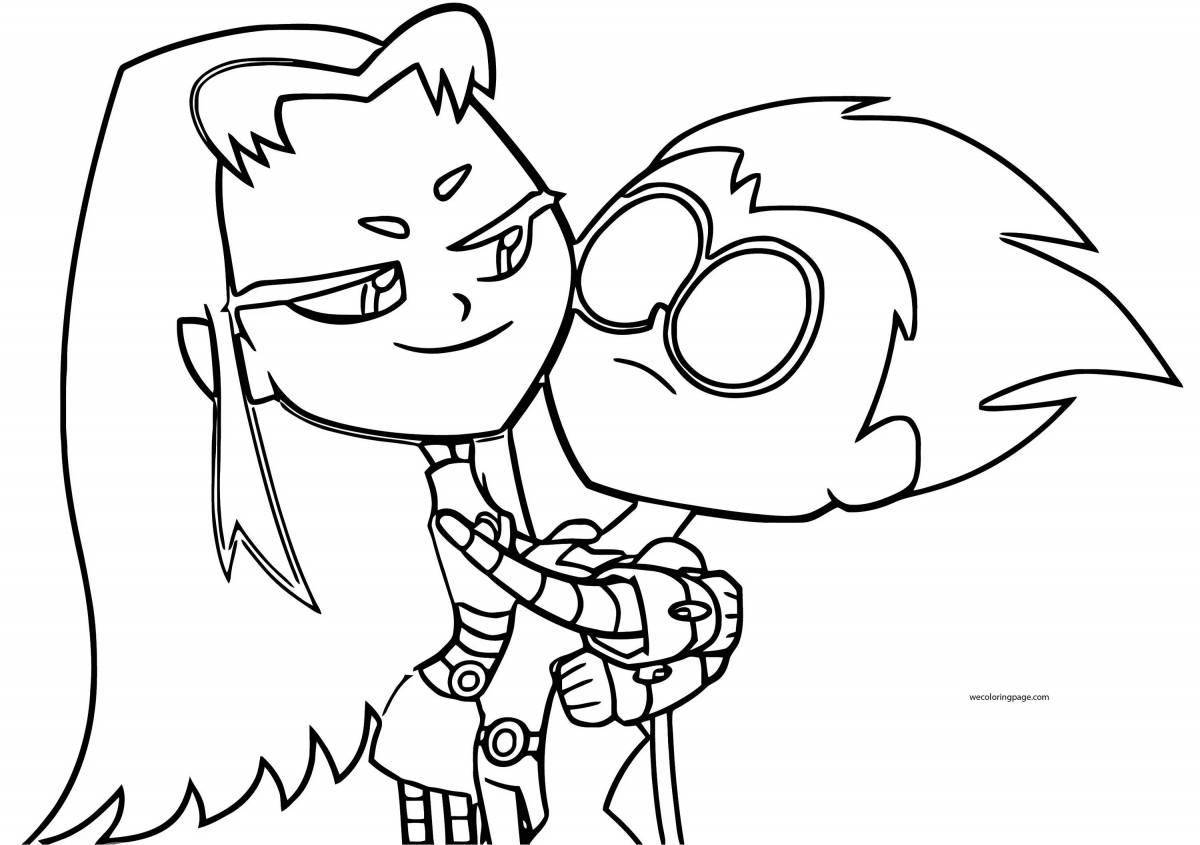 Amazing Teen Titans Go Coloring Page