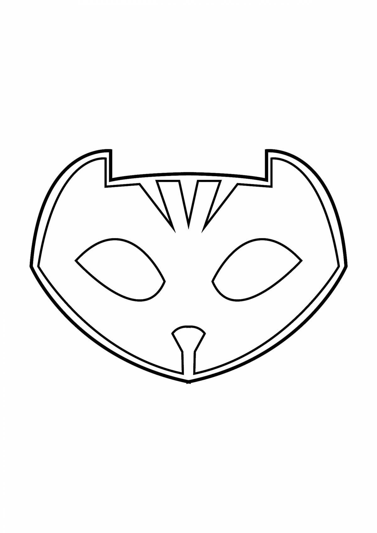 Glittering masked heroes icons