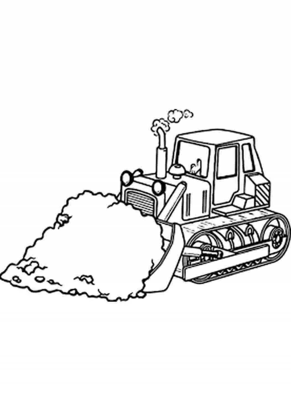 Snowplow coloring page