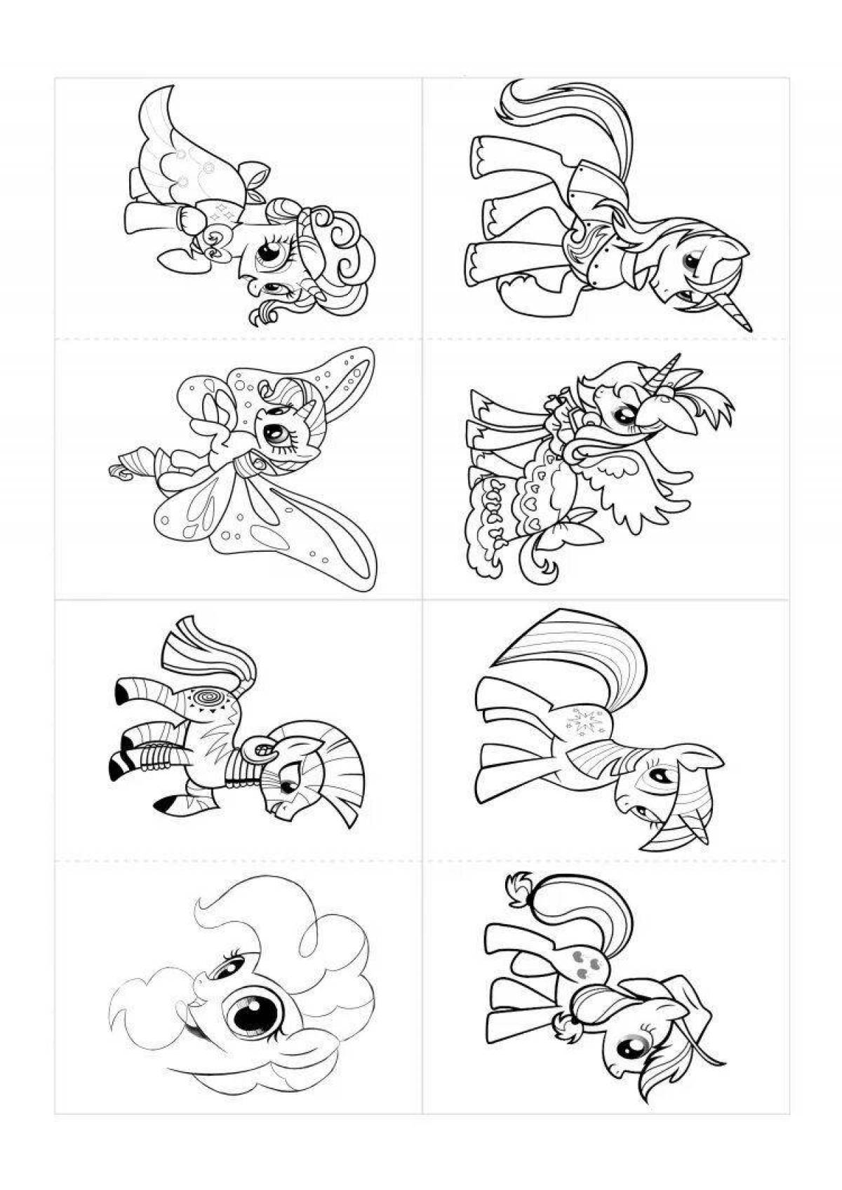 Photo 4-piece colorful coloring book