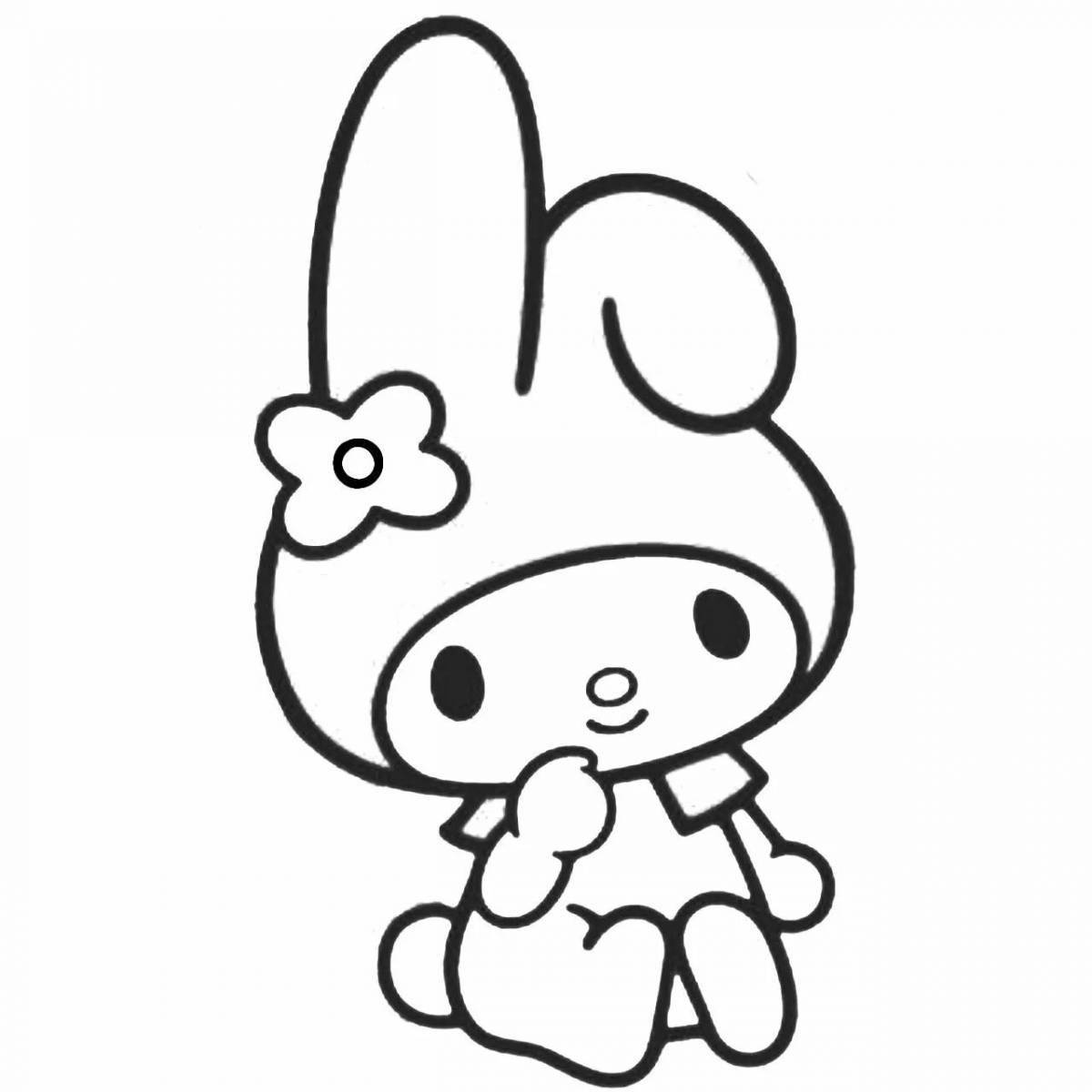 Раскраска Праздничная майская мелодия из hello kitty