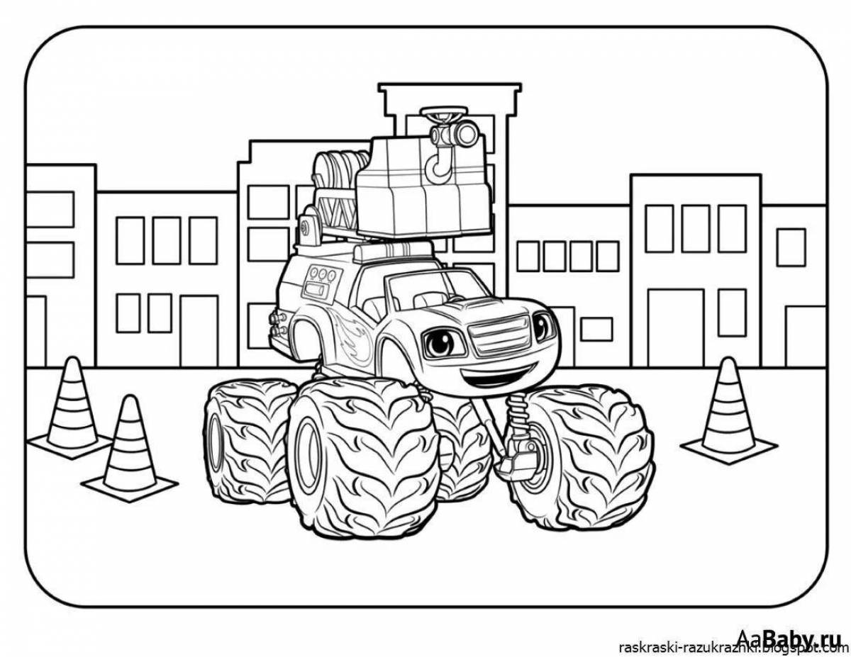 Incredible Wonder Cars Coloring Pages for Kids