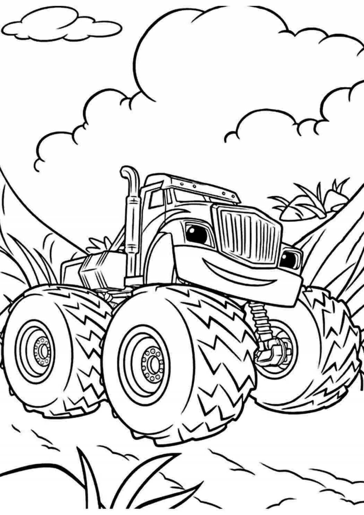 Playful Wonder Cars coloring pages for kids