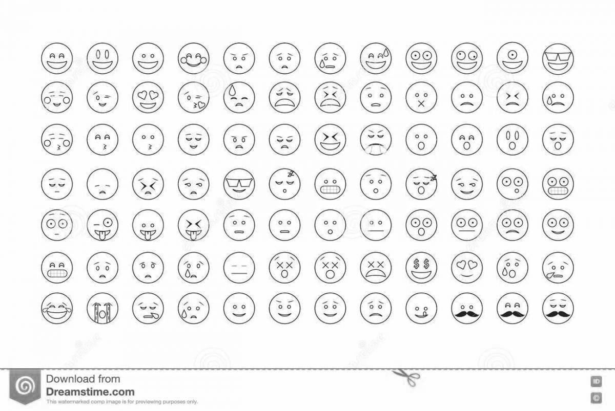 Смайлики маленькие картинки для распечатки