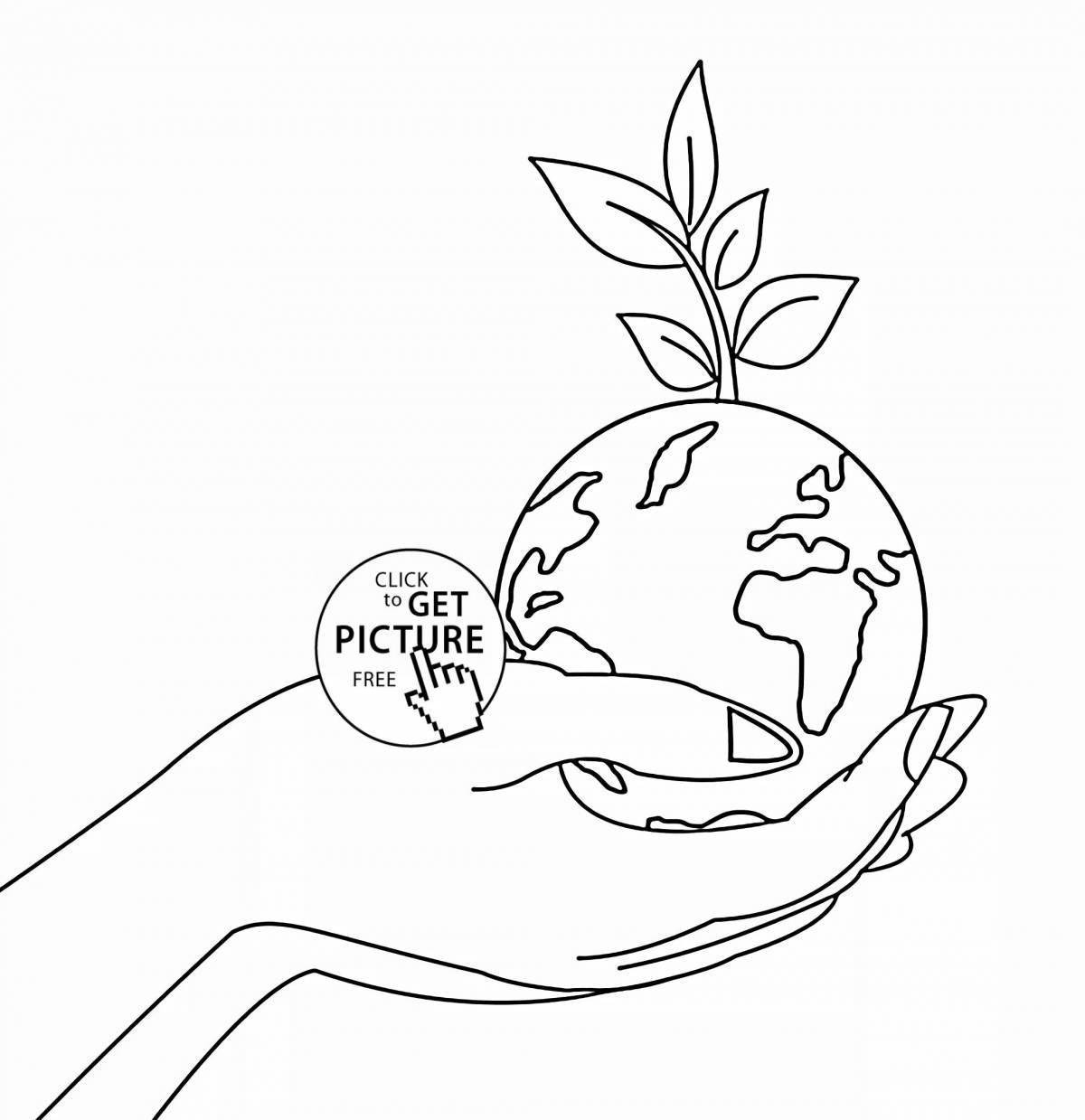 Берегите природу распечатать рисунок