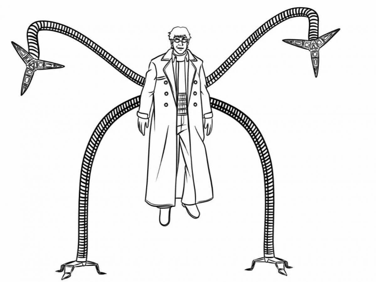 Доктор осьминог нарисовать