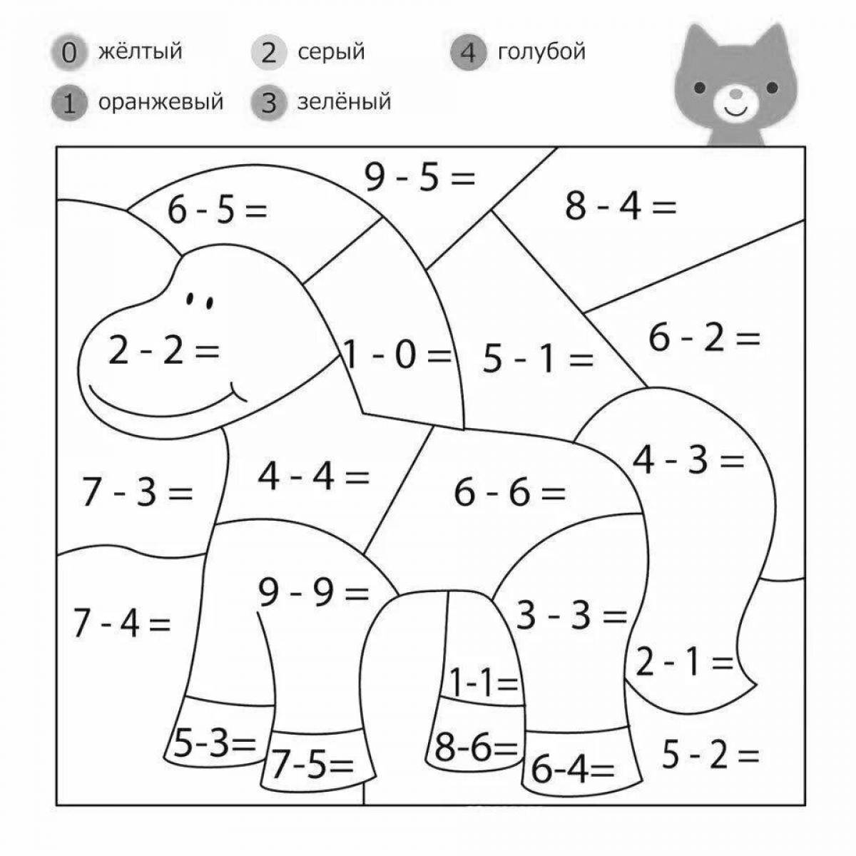 Fun coloring examples solutions for preschoolers