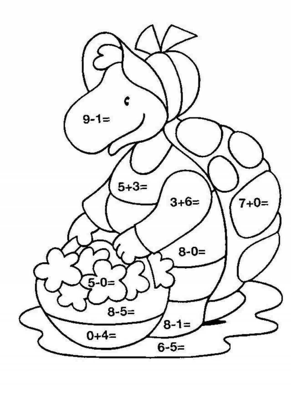 Coloring pages examples of creative solutions for preschoolers