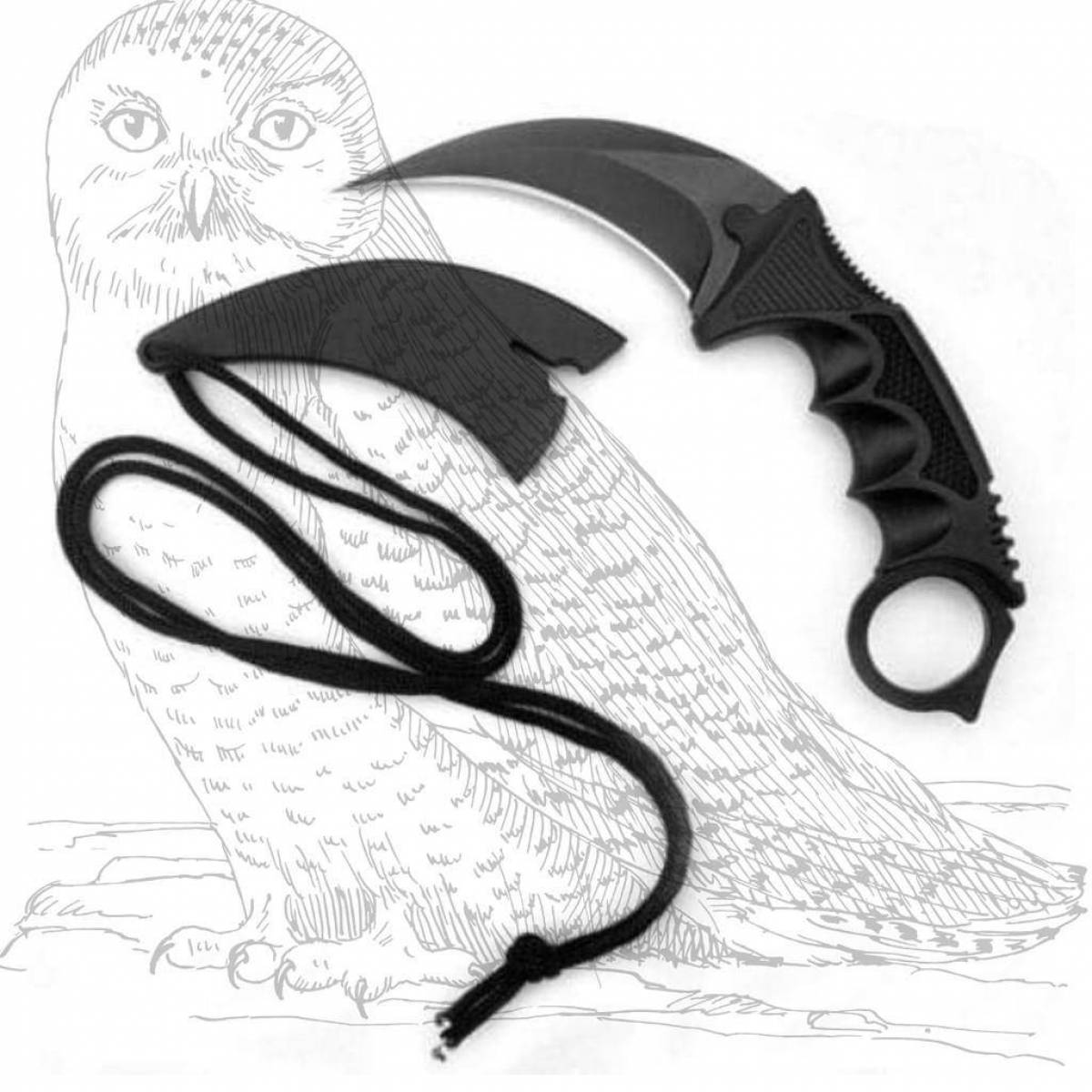 Coloring of the dazzling karambit knife from standoff 2