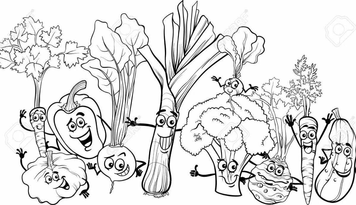 Vibrant Garden Coloring Page for Teens