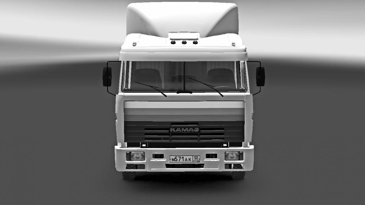 Attractive kamaz truckers coloring pages