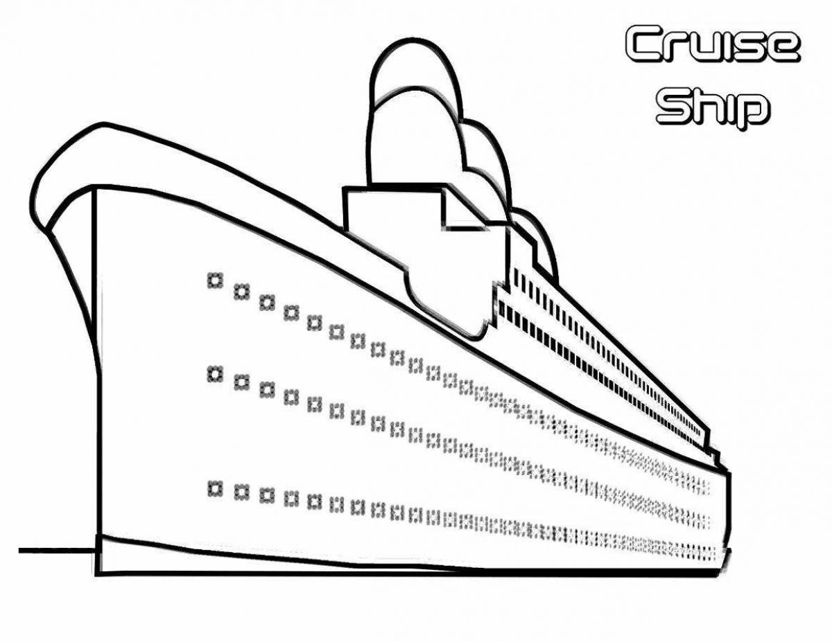 Titanic coloring pages for boys - dazzling