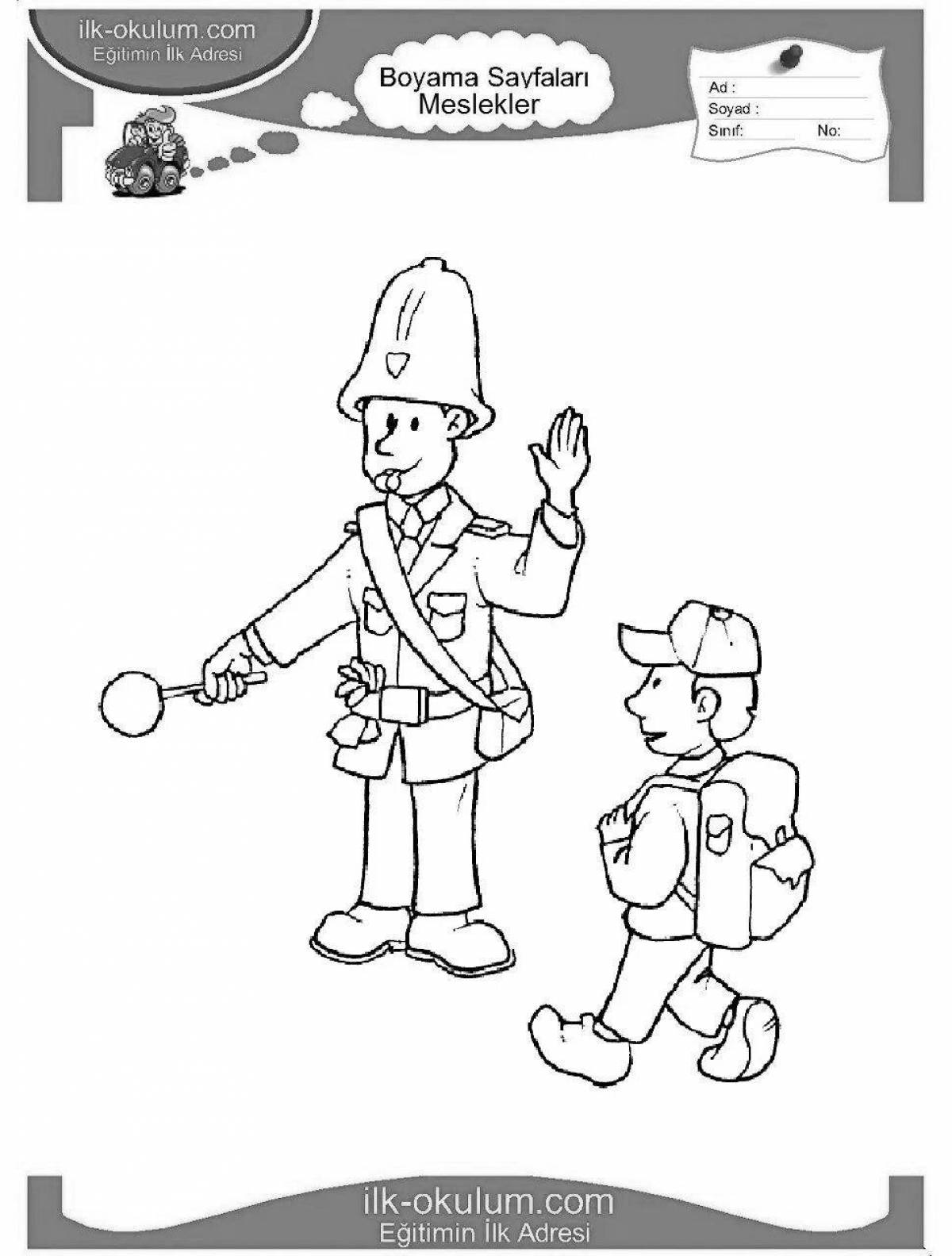 Colorful coloring page for kids