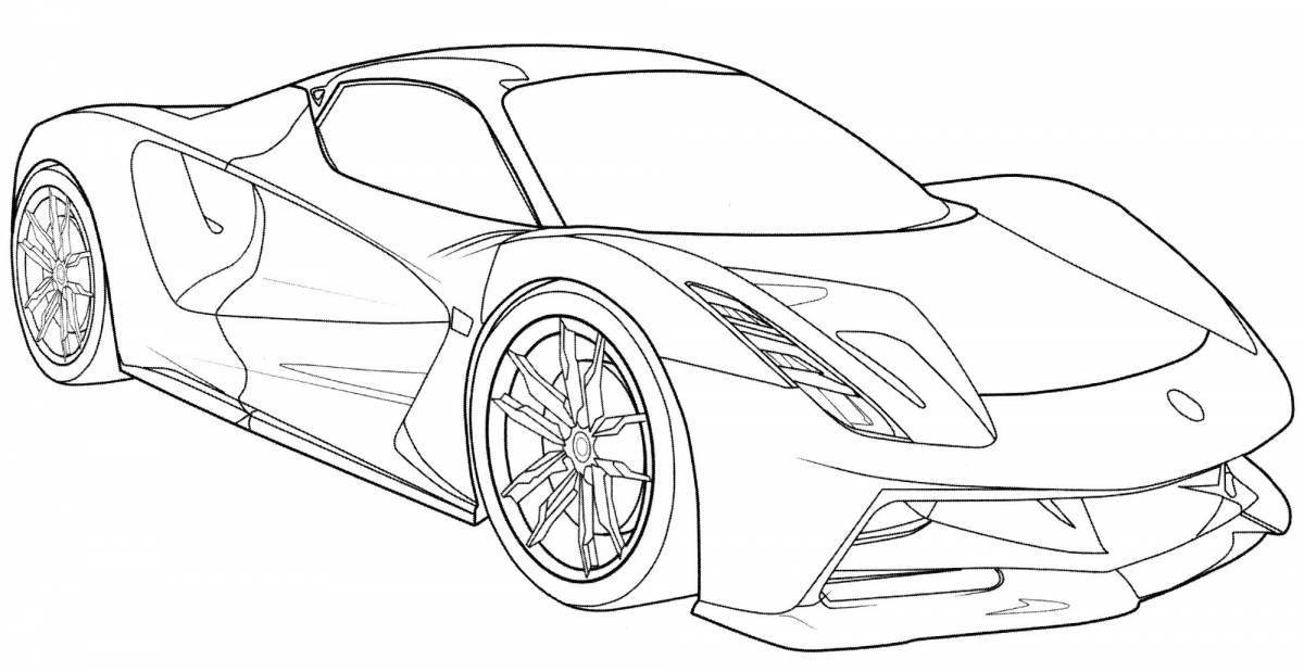 Fun bugatti coloring book for kids