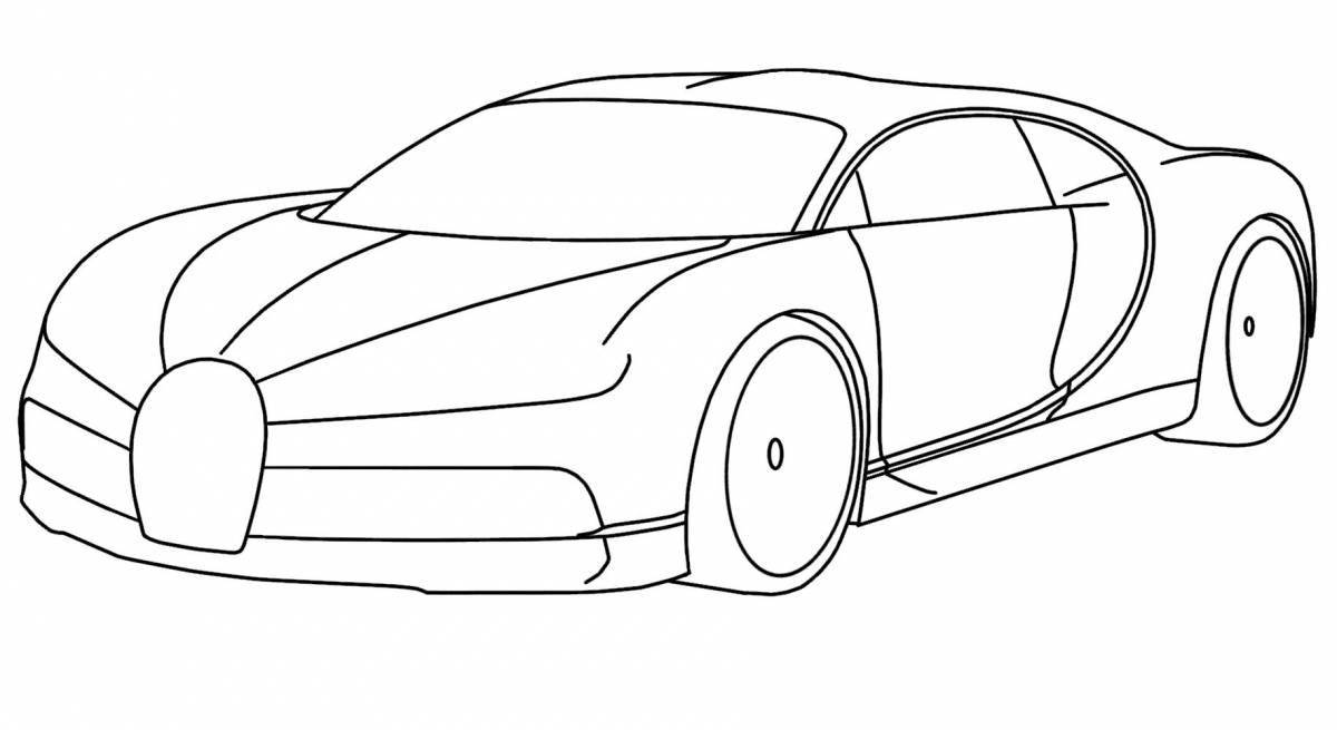 Флешка (USB-накопитель) Автомобиль Bugatti 32 Gb